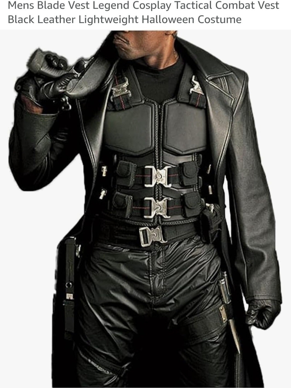 Black Tactical Combat Vest Jacket for Men